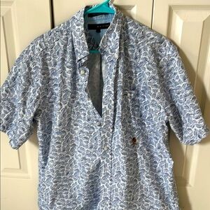 Casual button down shirt. Tommy Hilfiger paisley. 100% cotton.